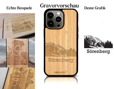 INDIVIDUELL iPhone 14 Pro Max Bambus-Kunststoff